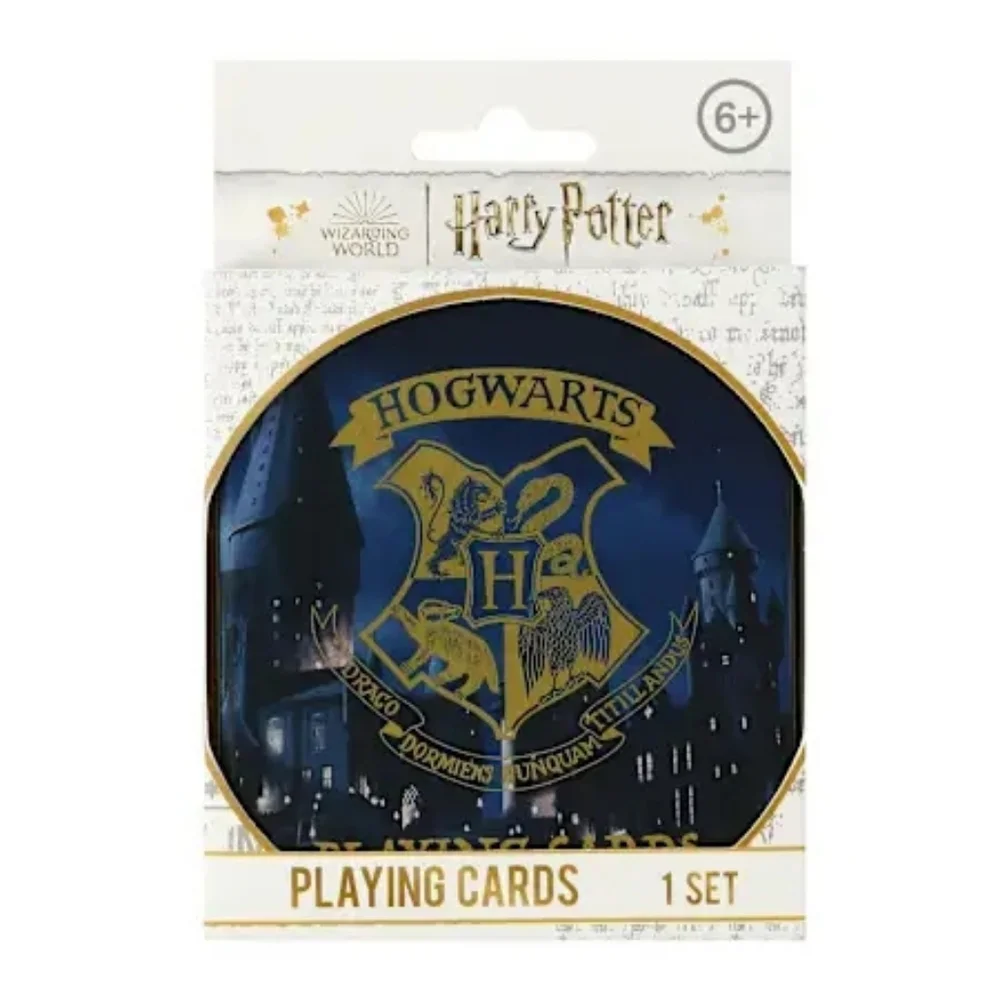 Warner Bros. Hogwarts Playing Cards Set - Blue and Gold